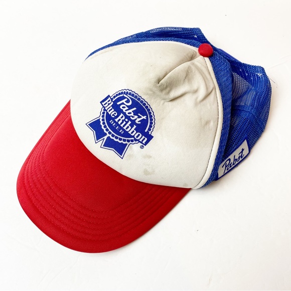 Vintage Accessories Vintage Pbr Pabst Blue Ribbon Beer Logo Hat Cap